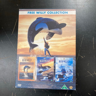 Free Willy Collection 3DVD (VG+/VG+) -seikkailu/draama-